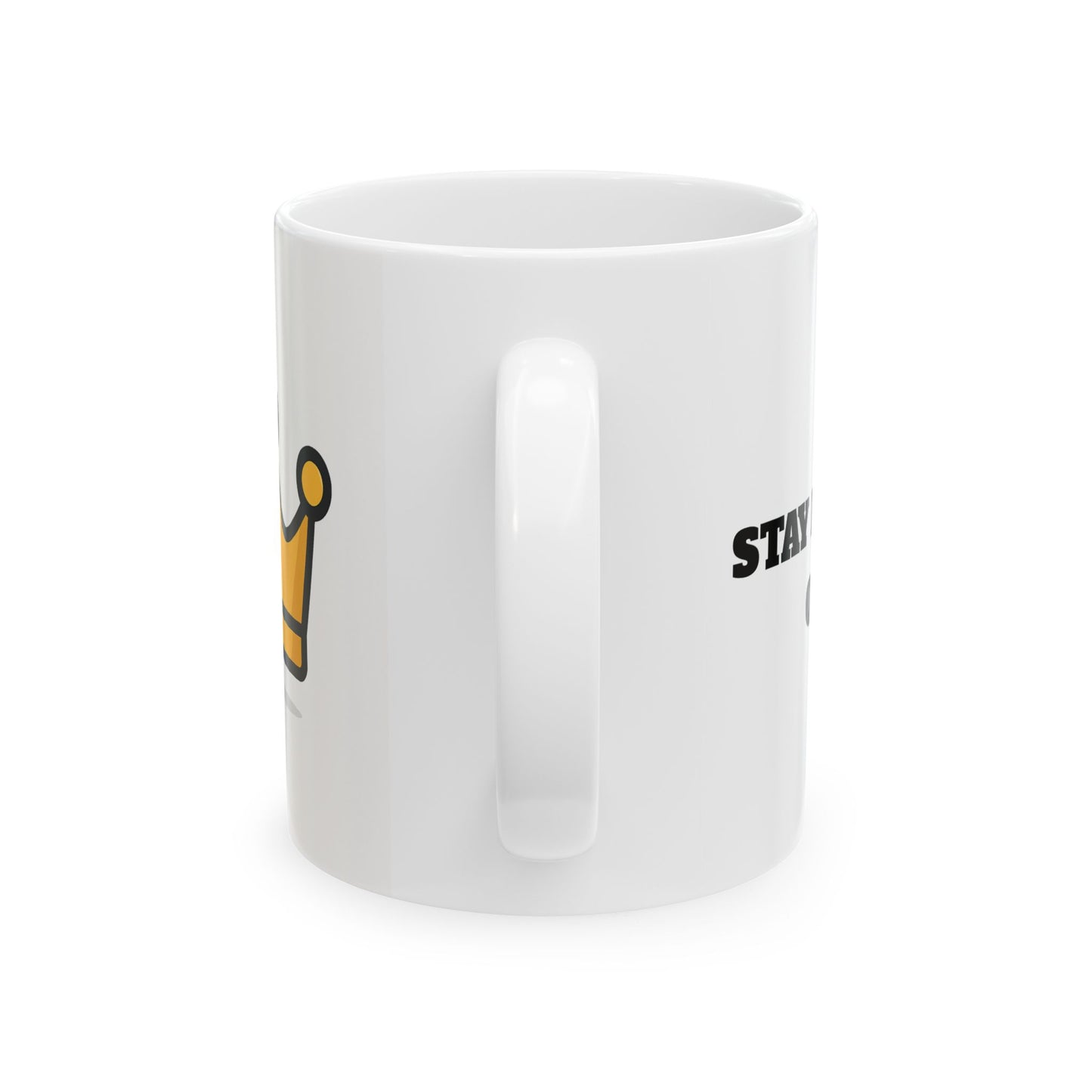 Crowned Mug - Fun Ceramic Coffee Cup for Royalty Lovers, Gift for Birthdays, Celebrations, or Self-Care Days, Unique Drinkware