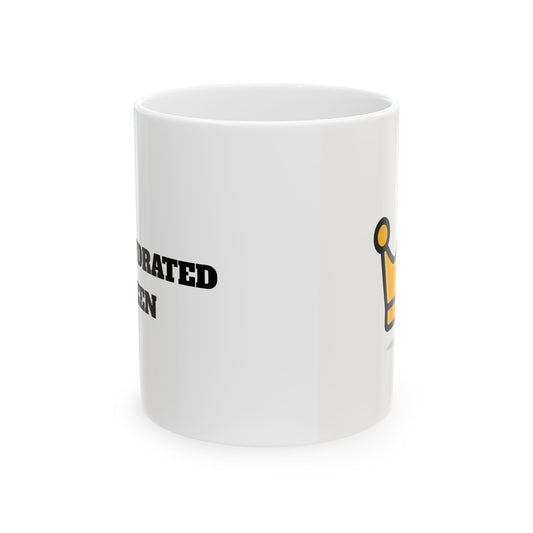 Crowned Mug - Fun Ceramic Coffee Cup for Royalty Lovers, Gift for Birthdays, Celebrations, or Self-Care Days, Unique Drinkware